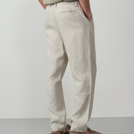 ETIEM PANTALÓN DE UNA PINZA EN LINO