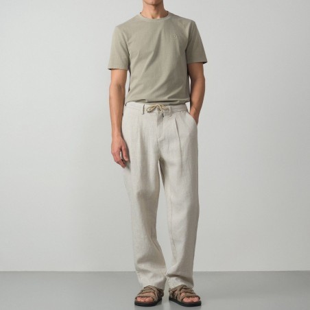 ETIEM PANTALÓN DE UNA PINZA EN LINO