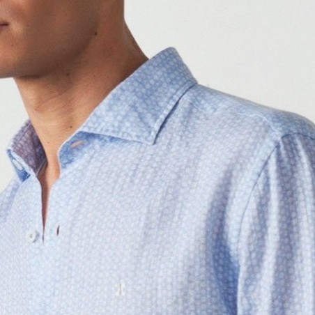 ETIEM CAMISA RELAJADA LINO ESTAMPADO