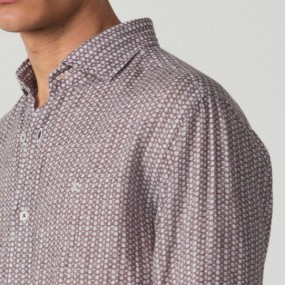 ETIEM CAMISA RELAJADA LINO ESTAMPADO 2