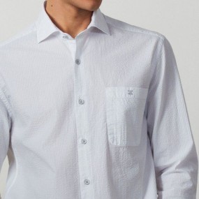 ETIEM CAMISA RELAXED FIT SEERSUCKER RAYADO 2