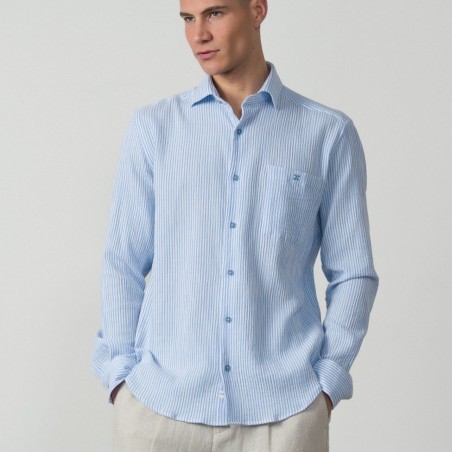 ETIEM CAMISA RELAXED FIT BAMBULA A RAYAS