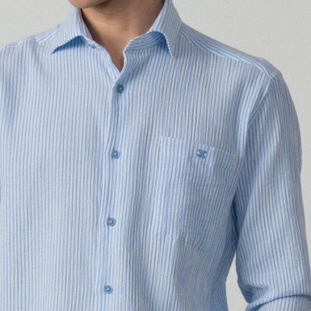 ETIEM CAMISA RELAXED FIT BAMBULA A RAYAS
