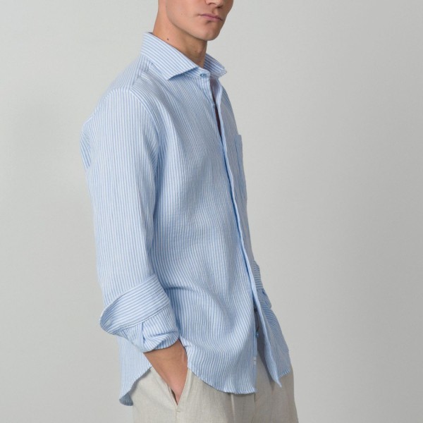 ETIEM CAMISA RELAXED FIT BAMBULA A RAYAS