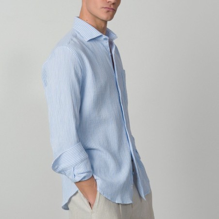ETIEM CAMISA RELAXED FIT BAMBULA A RAYAS