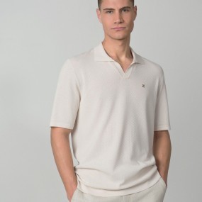 ETIEM POLO MANGA CORTA  PUNTO TRICOT ESTRUCTURA