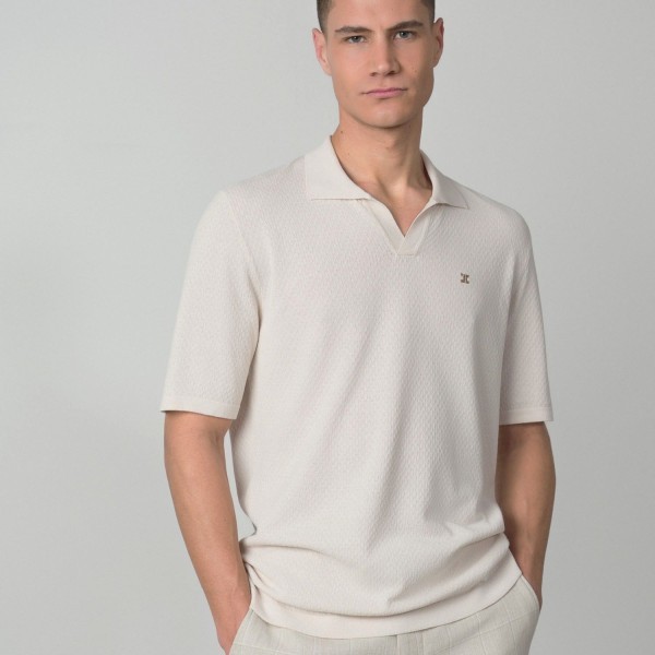 ETIEM POLO MANGA CORTA  PUNTO TRICOT ESTRUCTURA