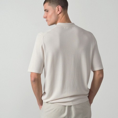 ETIEM POLO MANGA CORTA  PUNTO TRICOT ESTRUCTURA