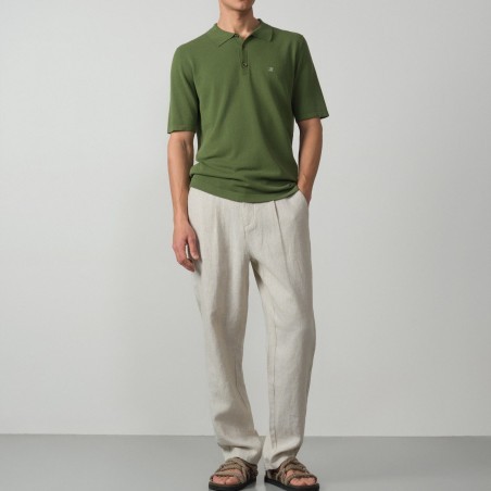 ETIEM POLO MANGA CORTA  PUNTO TRICOT
