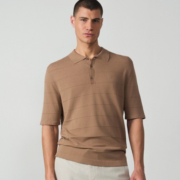 ETIEM POLO MANGA CORTA  PUNTO TRICOT