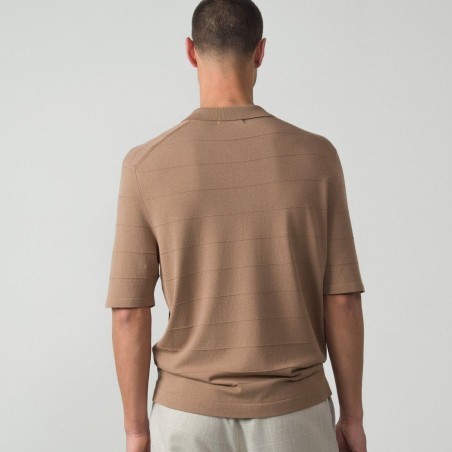 ETIEM POLO MANGA CORTA  PUNTO TRICOT