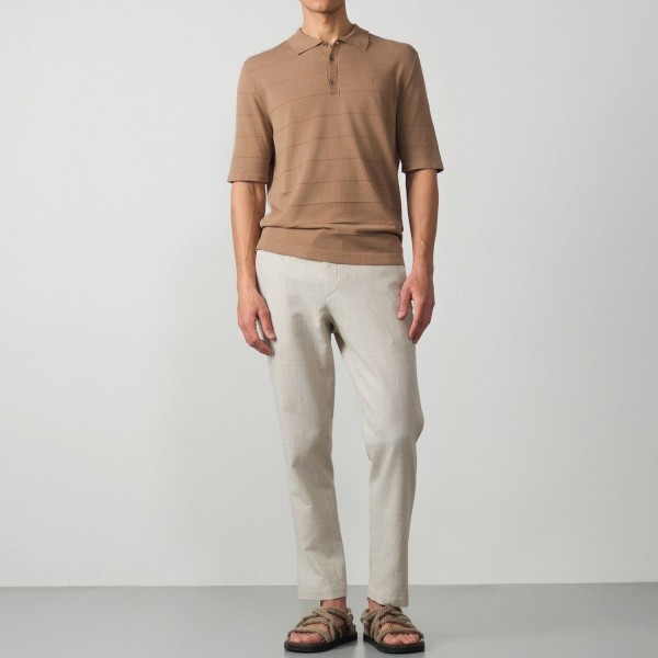 ETIEM POLO MANGA CORTA  PUNTO TRICOT
