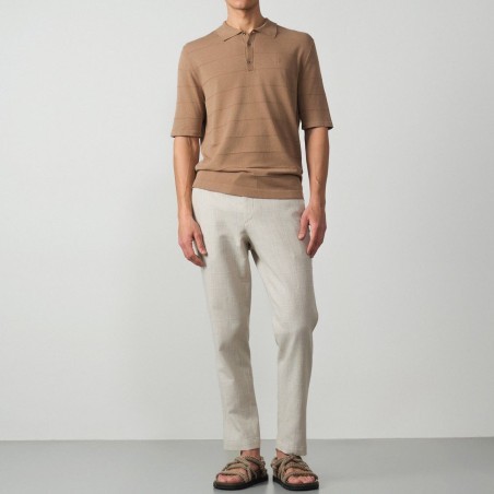 ETIEM POLO MANGA CORTA  PUNTO TRICOT