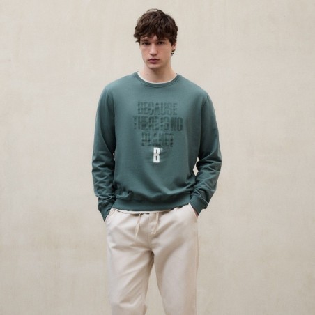 ECOALF SUDADERA BARDERA CUELLO REDONDO
