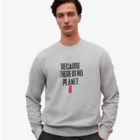 ECOALF SUDADERA BARDERA CUELLO REDONDO