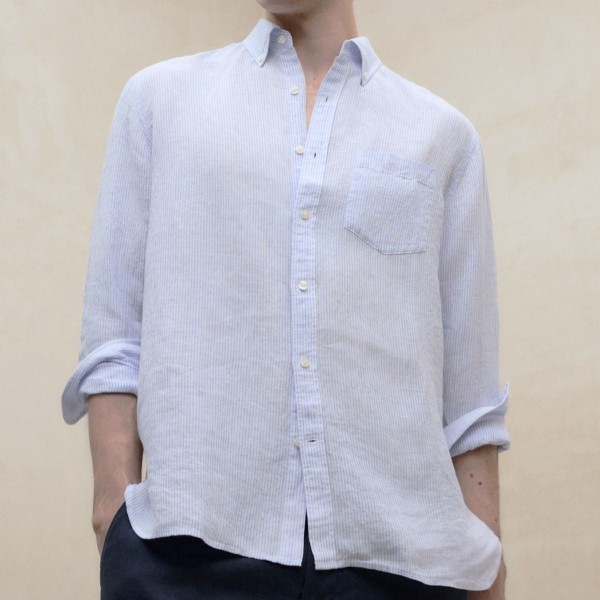 ECOALF CAMISA ADAN RAYAS MANGA LARGA