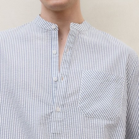 ECOALF CAMISA GUILLE CUELLO MAO, RAYAS MANGA LARGA