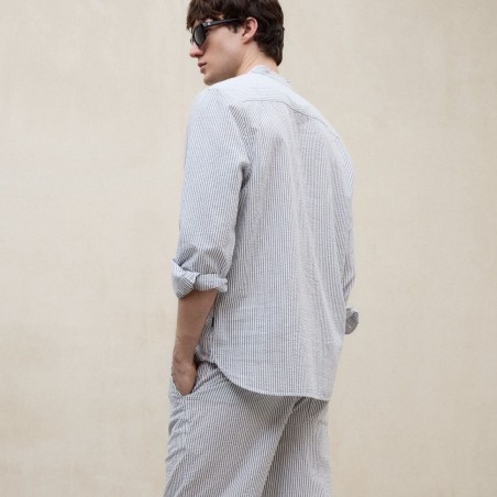 ECOALF CAMISA GUILLE CUELLO MAO, RAYAS MANGA LARGA