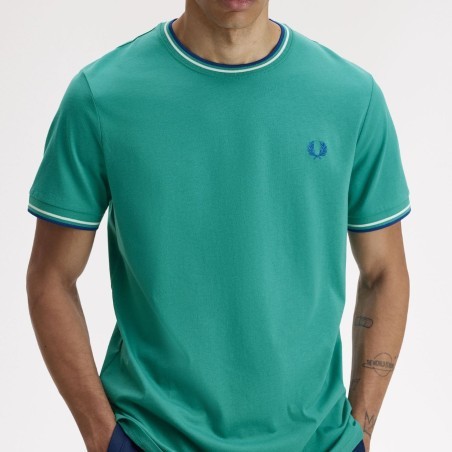 FRED PERRY CAMISETA CON FRANJAS + MÁS  COLORES