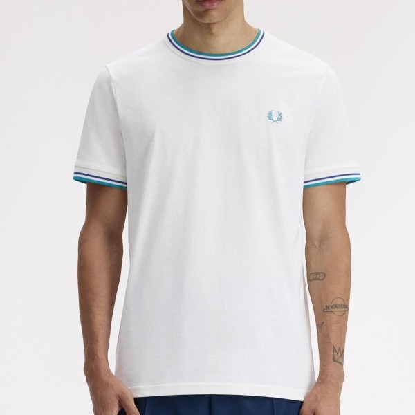 FRED PERRY CAMISETA CON FRANJAS + MÁS  COLORES