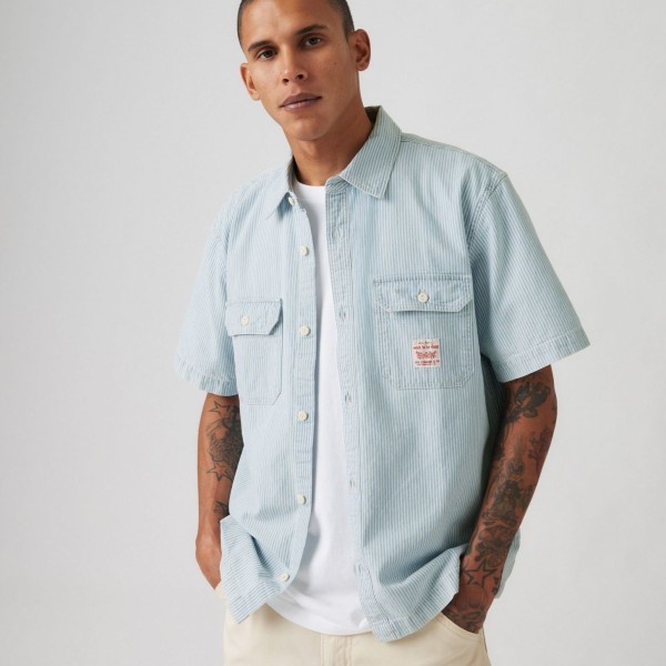 LEVI'S® CAMISA DALTON RAYAS MANGA CORTA