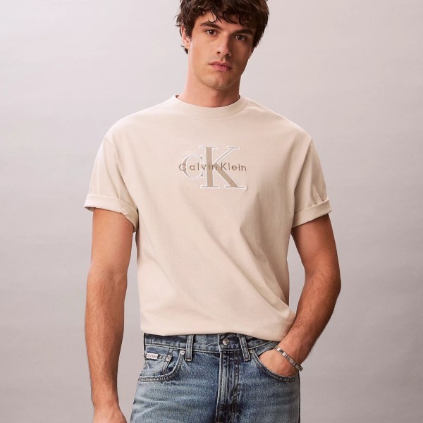 CALVIN KLEIN CAMISETA APLIQUE CON LOGO