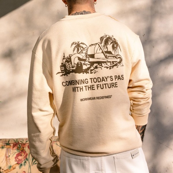CAT SUDADERA HOLGADA PAST AND FUTURE