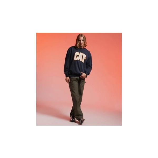 CAT SUDADERA HOLGADA LOGO