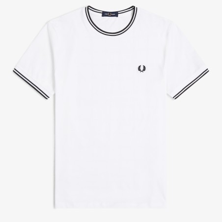 FRED PERRY CAMISETA TWIN TIPPED + MÁS COLORES