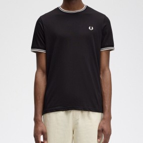 FRED PERRY CAMISETA TWIN TIPPED + MÁS COLORES 2