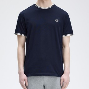 FRED PERRY CAMISETA TWIN TIPPED + MÁS COLORES 2