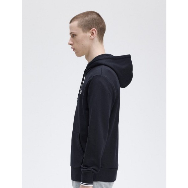 FRED PERRY SUDADERA CON CAPUCHA MARINO
