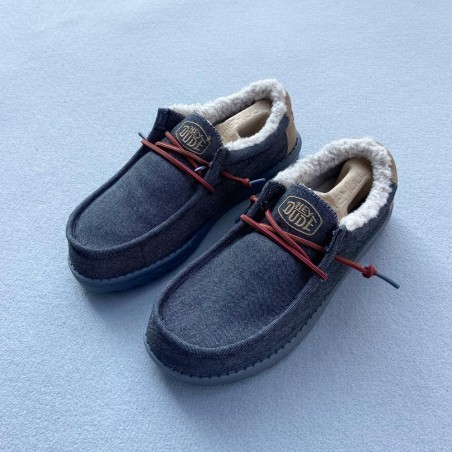 HEY DUDE ZAPATO WALLY BLACK SHELL