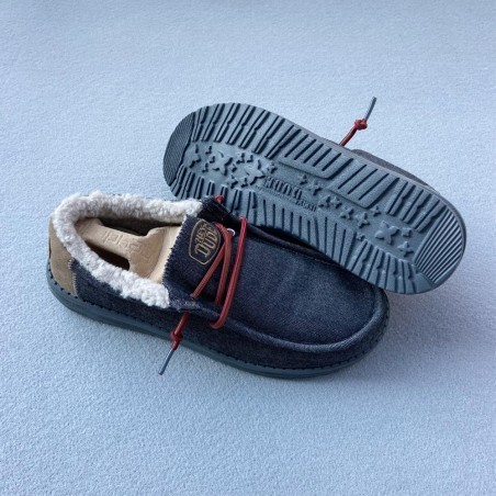 HEY DUDE ZAPATO WALLY BLACK SHELL