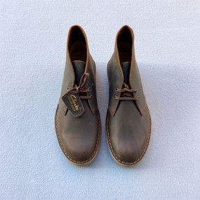 CLARKS DESERT BOOT MARRÓN ENCERADO 2