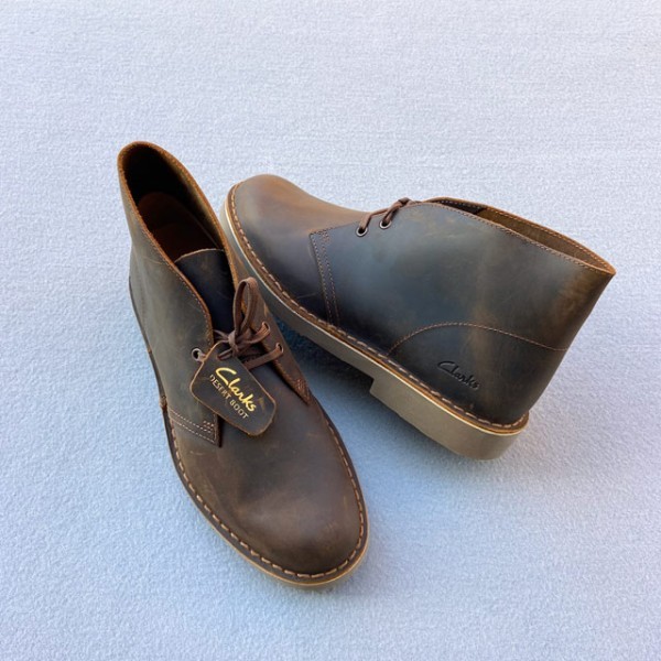 CLARKS DESERT BOOT MARRÓN ENCERADO
