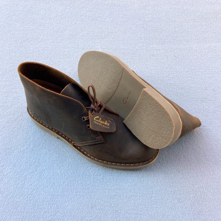 CLARKS DESERT BOOT MARRÓN ENCERADO