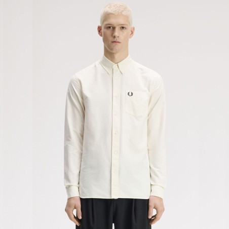 FRED PERRY CAMISA OXFORD CON RIBETE OCULTO