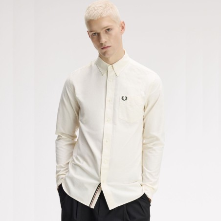 FRED PERRY CAMISA OXFORD CON RIBETE OCULTO