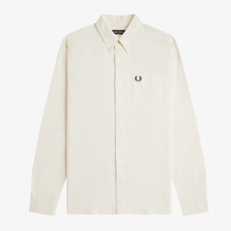 FRED PERRY CAMISA OXFORD CON RIBETE OCULTO