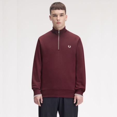 FRED PERRY SUDADERA CON MEDIA CREMALLERA