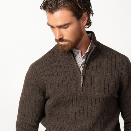 ETIEM JERSEY PUNTO CANALE DE CUELLO CREMALLERA