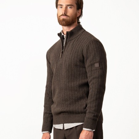 ETIEM JERSEY PUNTO CANALE DE CUELLO CREMALLERA