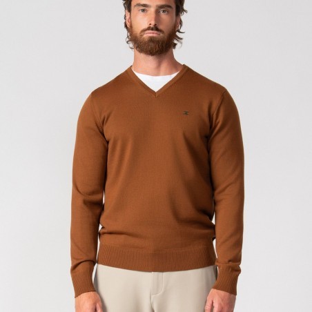 ETIEM JERSEY CUELLO PICO EN PUNTO TRICOT