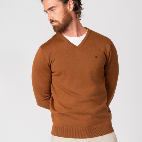 ETIEM JERSEY CUELLO PICO EN PUNTO TRICOT
