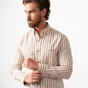 ETIEM CAMISA CORTE RELAJADO A RAYAS
