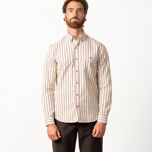 ETIEM CAMISA CORTE RELAJADO A RAYAS