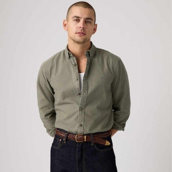 LEVI'S® CAMISA ALGODÓN LISA TEÑIDA