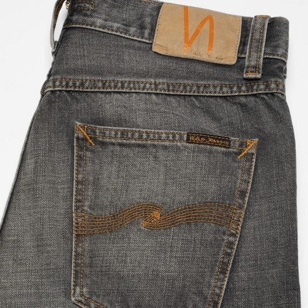 NUDIE JEANS STEADY EDDIE GREY CROSS HATCH