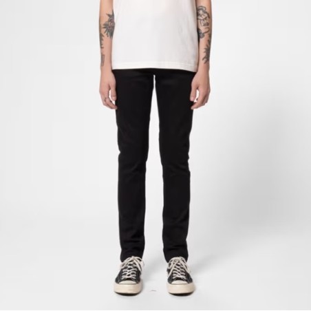 NUDIE JEANS LEAN DEAN - EVER BLACK